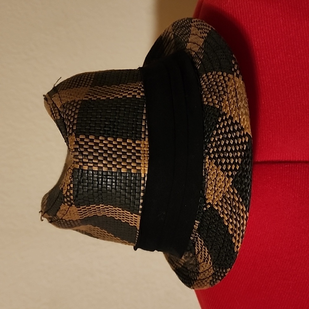 Fore!! Axel & Hudson Golf Hat Fedora Style Black & Tan Tweed Kids Size S/M